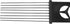 Pipe Cylinder Cleaning Brush, Plastic Stainless Steel Musical Instrument Tool, Black Tube Brush