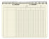 BookFactory Accounting Ledger Notebook/ 6 Column Accounting Ledger Columnar (Six Columns) Log Book - 11" x 8.5", 100 Pages, Wire-O Landscape Format (ACT-100-7CW-PP(6-Column)-AX)
