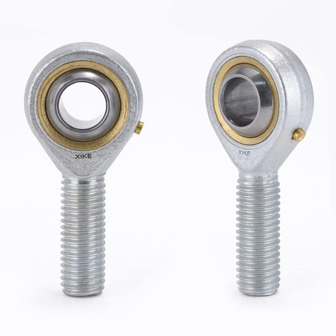 XIKE 2 Pcs POS6 Joint Rod End Bearings, Bore 6mm, Male Thread Right Hand, Fits DIY and Hydraulic Cylinders