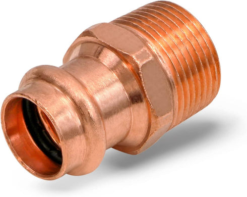 QDNB5632 Copper Male Reducing Adapter, 3/4 in. Press x 1 in. MPT