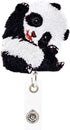 Panda Retractable ID Badge Reel with Alligator Clip - 24 inch Retractable Cord