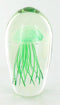 click2go Green Glass Crystal Jelly fish Jellyfish Paperweight Statue 6''