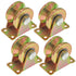 Skelang 2" V-Groove Wheel, Heavy Duty Sliding Gate Casters for Inverted V-Track, Pack of 4