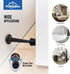 HOMOTEK 20 Pack Heavy Duty Solid Rigid Door Stop with Soft Rubber Tip, Zinc Die Cast Oil Rubbed Bronze