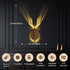 Modern Deer Sconce Antler Wall Lamp with Remote Control, Rechargeable Wall LED Night Light, Ambient Lighting for Indoor