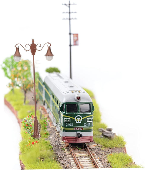 PRETYZOOM Miniature Garden Lamp Model Height Courtyard Light for Sand Table Decoration Landscape Accessory Antique