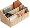 Rattan Mail Organizer for Countertop, Desk, and Bills - Woven Basket, Magazine Holder, and Accessories - Beige