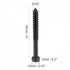 uxcell Hex Lag Screws 5/16" x 3" Carbon Steel Phillips Head Half Thread Self-Tapping Bolts for Deck Building or Joining Lumber 10pcs