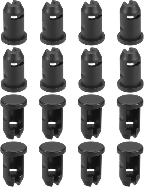 uxcell 16Pcs Camping Chair Foot Cover, 0.59 Inch Plastic Table Legs Feet
