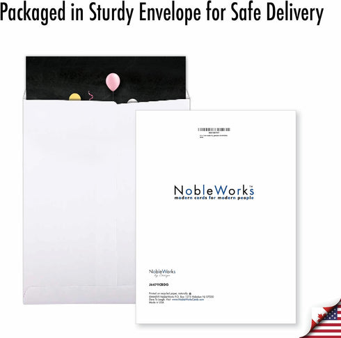 The Best Card Company Large Birthday Card with Envelope (8.5 x 11 Inch) - Fun Wordy Celebration Card J6479CBDG