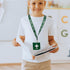 Hall Pass Lanyards Set with Card Passes, Unbreakable Classroom Passes for Teacher Parents (5 Pcs, Nurse)
