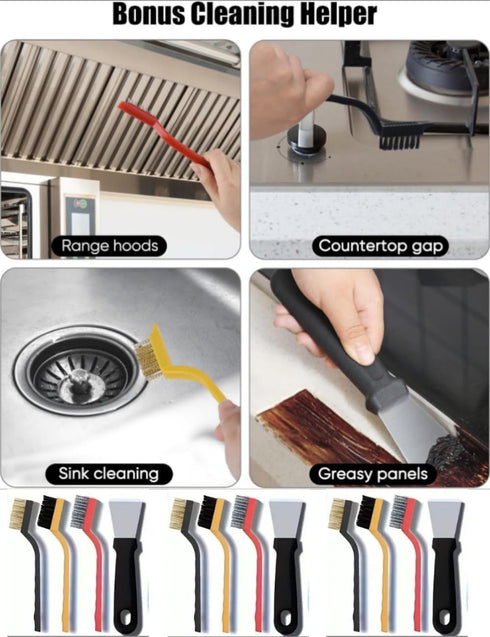 PAVNSO 13 Pcs Crevice Cleaning Brush, Hard Bristle Scrub Brushes Cleaning Brushes, Household Use Cleaning Supplies