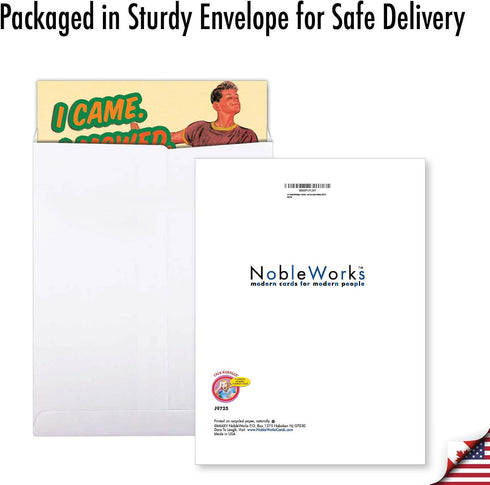 NobleWorks - Design Greeting Card for Relative, Happy Birthday Greetings, 8.5 x 11 Inch with Envelope - K Grass J9725