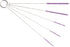Professional Tube Cleaning Brush Set, Purple, 5 Pc. Kit for Bottles, Straws, and Detailing
