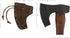 Handmade Axe Head Sheath with String, Full Grain Leather Protector Case, Blade Safety Sleeve, Bourbon Brown Camping