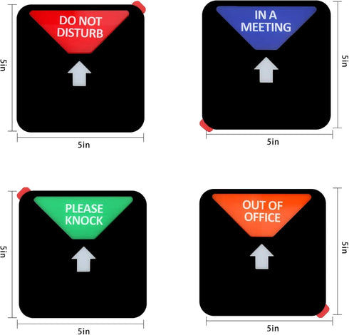 Office Door Signs, 5 Inch Diameter Do Not Disturb Sign, Out of Office Logo, Magnetic & Strong Adhesive Backing
