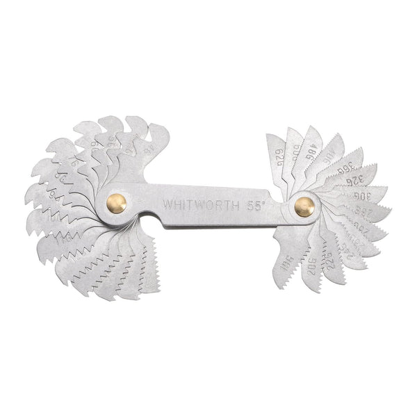 British Whitworth 4G-62G Screw Thread Pitch Gauge Tool, Pitch Cutting Gauge Caliper for Industrial Measurement