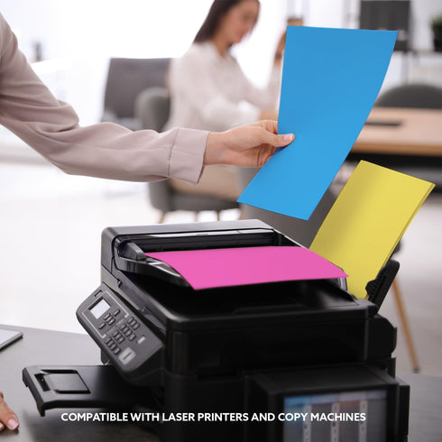 Waterproof Laser Printer Copy Paper, Yellow, Printable Waterproof Paper, 8.5" x 11" Sheets, Copy Paper for Printer, 25