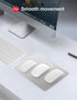 Hard Silver Aluminum Mouse Pad Mat - Ultra Thin Double Side for Gaming and Office (Small 9.05X7.08 Inch)
