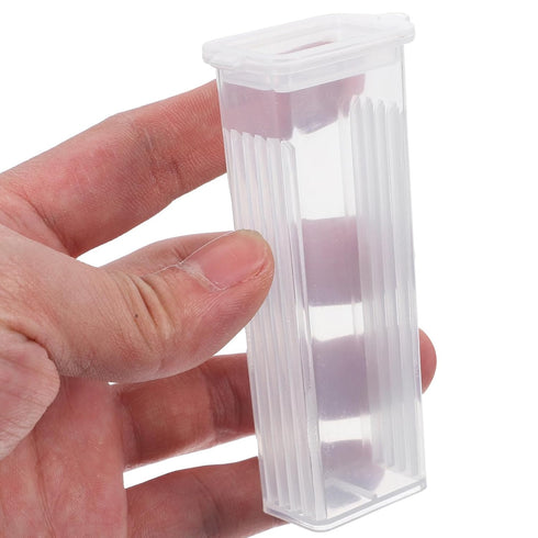 20pcs Polypropylene Slide Mailer, 87mm x 27mm End Opening Plastic with Flip Top Lid for 5 Slides
