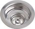 Hydro Master Kitchen Sink Basket Strainer - Standard Drains (3-1/2 Inch) Stainless Steel with Rubber Stopper