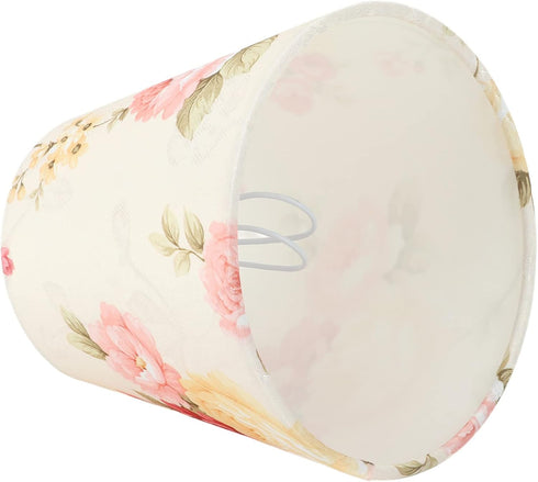 Zoeyilan Bulb Flower Pattern Clip On Lampshade, Cloth Lamp Shade, Lamp Shade for Table Lamps, Chandelier Floor Lamp