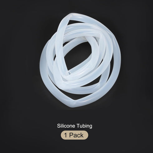 10ft Clear Silicone Tubing 16mm(5/8") ID x 20mm(3/4") OD, Pure Silicone Hoses for Pump Siphoning, Draining, Brewing