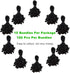 Hang Tag String Black 7" 1000Pcs Nylon Snap Lock Pin Loop Fastener Hook Ties for Easy Attachment