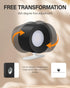4PC 360 Universal Wall Light Base, Magnetic Swivel Mount with Adhesive Tape & Hardware Kit, Easy No-Tool Replacement
