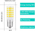 hekmazon Bulbs E17 3.8W 40W 120V 6000K Pack 3 Led Microwave Light Under Hood Base Halogen Equivalent AC Appliance
