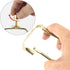 8 Inch Brass Lamp Harp Holder Kits with Finials, Light Duty Set of 2 DIY Lighting Accessories for Horn Frame Lampshade
