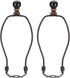 PATIKIL 7.5 Inch Lamp Harp Kit with Finial, 2 Set Detachable Lamp