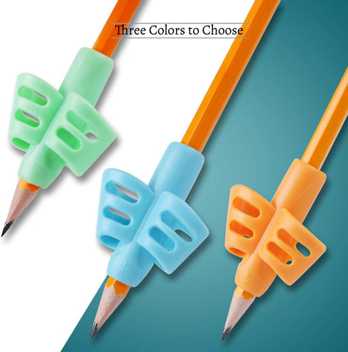 Pencil Grips for Kids Handwriting - Children Pen Writing Aid Grip Set, 3 Pack