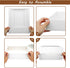 20 Pcs Pie Boxes 10x10x2.5 Inch, White Bakery Boxes with Window, Cookie Treat Boxes, Chocolate Covered Strawberries