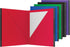 Oxford Two Pocket Plastic Folders with Reinforced Edges, Letter Size, Red, Blue, Green, Black, Purple, 5 Per Pack