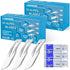 Surgical Grade Blades #10 100pcs Sterile Scalpel Blades Individually Wrapped, with Storage