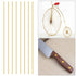 8 Pcs B Round Stock Lathe Bar Stock Kit, Solid Brass Rod, 1/8 Inch Diameter, 12 Inch Length