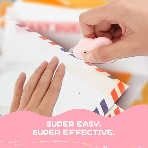 Cute Cloud 6Pcs Mini Utility Knife, Retractable Box Cutter for Office, Home, School, DIY Crafts