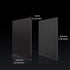 Metal Aluminum Mouse Pad, Thin Hard Double Sided Waterproof Mouse Mat for Office and Gaming, 9.45 x 7.87 Inch, Black