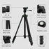 Xincere 55-inch 1/4"-20 Lightweight Aluminum Laser Level Tripod Stand with Bubble Level, Quick Release Plate with Screw