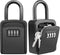 Lock Box, Diyife Key Lock Box for 5 Keys, Portable 4-Digit Combination Waterproof Key Safe for Home Garage Office (2