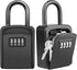 Lock Box, Diyife Key Lock Box for 5 Keys, Portable 4-Digit Combination Waterproof Key Safe for Home Garage Office (2