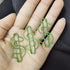 Rurili Creative Green Dollar Sign Divided Paper Clip, Metal Bookmark, 50 Pcs for Home Office School Organizing