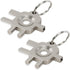 Zayin 3-in-1 Zinc Alloy Dispenser Key Replacement Compatible with Cintas and Sanis Paper