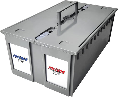 BCW 2-Row Graded Collectible Card Bin - Stackable Acid-Free Plastic Box for Customizable Card Storage