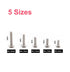 cSeao 100pcs Flanged Button Head Socket Cap M4 Screws Kit, M4x8mm/10mm/12mm/15mm/20mm, 304 Stainless Steel