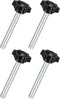 uxcell 4Pcs M10 x 80mm Star Knobs, Plastic Hex Clamping Knob for Umbrella Base Replacement