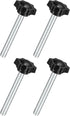 uxcell 4Pcs M10 x 80mm Star Knobs, Plastic Hex Clamping Knob for Umbrella Base Replacement