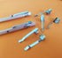 Pencil Clips, Silver Metal Clips for Pocket, Study Holder, 20 Pieces