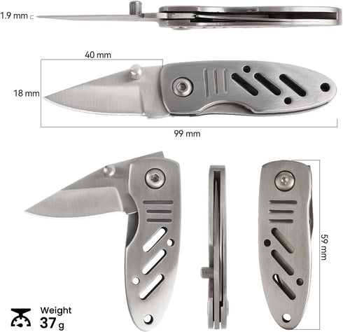 Mini Keychain Knife, Small Folding Pocket Knife with 1.6 Inch Blade, Perfect EDC Tool for Women and Teens